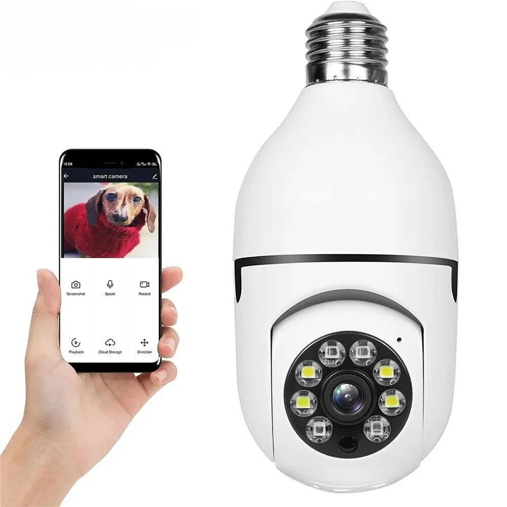 Light Bulb Camera 5G Dual Band 360 Panoramic Minions Light