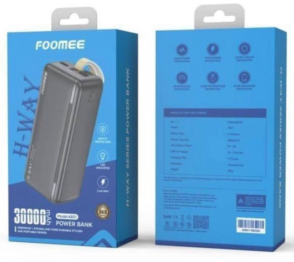 FOOMEE POWER BANK 30000MAH